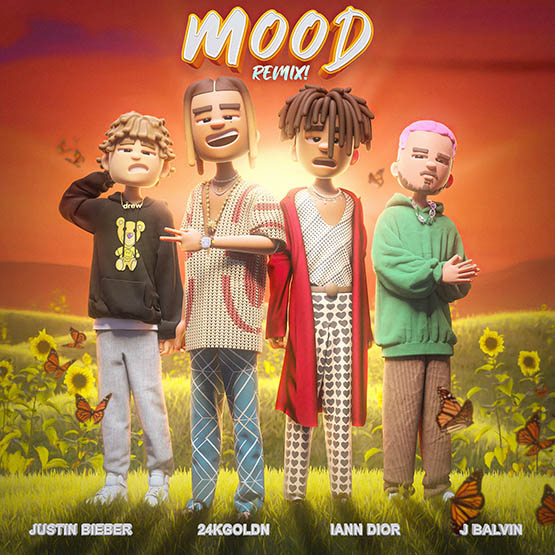 24kGoldn, Justin Bieber, J Balvin & iann dior – Mood (Remix) – Single