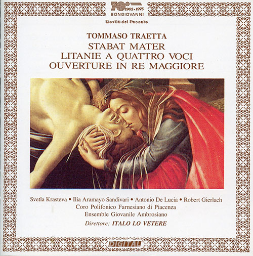 Traetta – Stabat Mater / Litanie a 4 voci / Overture